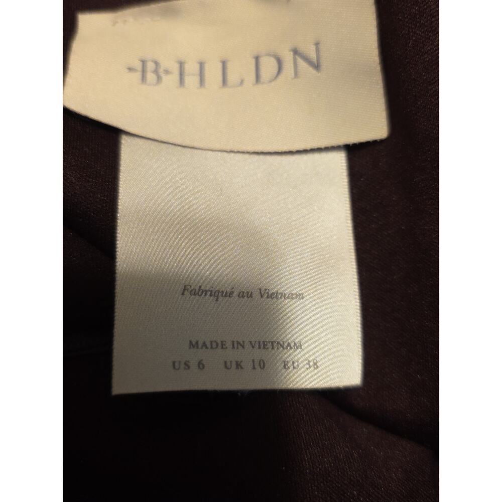 BHLDN Scottie One-Shoulder Satin Maxi Dress Dark Plum Purple Size 6 - Picture 8 of 11
